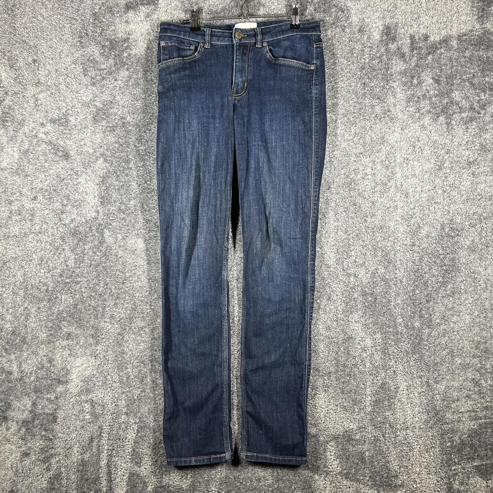 DU/ER Pants Womens 27 Blue Midrise Slim Straight Denim Pockets 32 Inseam